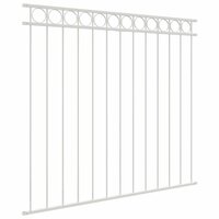 Tuinhek 1,7x1,2 m staal wit 3