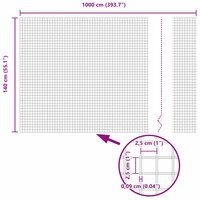 Gelast Draadhek Groen 1.4 x 10 m van Staal 7