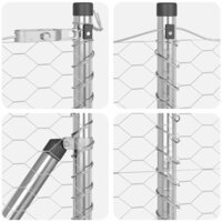 Hexagon Schutting 1x10 m Gegalvaniseerd Staal 6