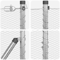 Hexagon Schutting 1.2x50 m Gegalvaniseerd Staal 6