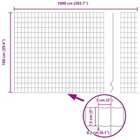 Euro Schutting 1x10 m Gegalvaniseerd Staal 7