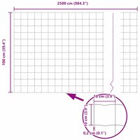 Euro Schutting 1x25 m Gegalvaniseerde Staal 7