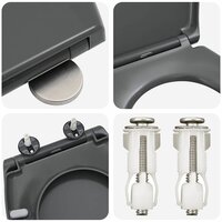 Toiletbril soft-close met quick-release Duroplast antraciet 8