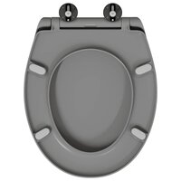 Toiletbril soft-close met quick-release Duroplast grijs 4