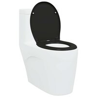Toiletbril soft-close met quick-release Duroplast zwart 2