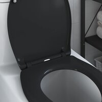 Toiletbril soft-close met quick-release Duroplast zwart 3