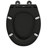 Toiletbril soft-close met quick-release Duroplast zwart 4
