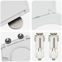 Toiletbril soft-close met quick-release Duroplast wit 8