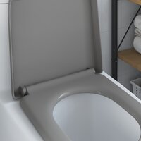 Toiletbril soft-close met quick-release Duroplast grijs 3