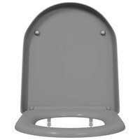 Toiletbril soft-close met quick-release Duroplast grijs 4