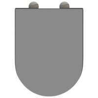Toiletbril soft-close met quick-release Duroplast grijs 6
