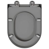 Toiletbril soft-close met quick-release Duroplast grijs 7
