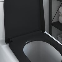 Toiletbril soft-close met quick-release Duroplast zwart 3