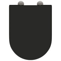 Toiletbril soft-close met quick-release Duroplast zwart 6