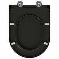 Toiletbril soft-close met quick-release Duroplast zwart 8