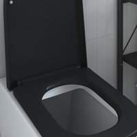 Toiletbril soft-close met quick-release Duroplast zwart 3