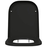 Toiletbril soft-close met quick-release Duroplast zwart 4