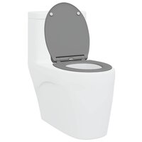 Toiletbril soft-close met quick-release Duroplast grijs 2