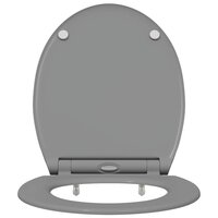 Toiletbril soft-close met quick-release Duroplast grijs 4