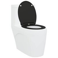 Toiletbril soft-close met quick-release Duroplast zwart 2
