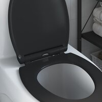 Toiletbril soft-close met quick-release Duroplast zwart 3
