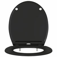 Toiletbril soft-close met quick-release Duroplast zwart 4