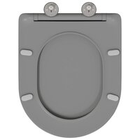 Toiletbril soft-close met quick-release Duroplast grijs 4