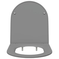 Toiletbril soft-close met quick-release Duroplast grijs 5