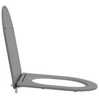 Toiletbril soft-close met quick-release Duroplast grijs 6