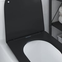 Toiletbril soft-close met quick-release Duroplast zwart 3