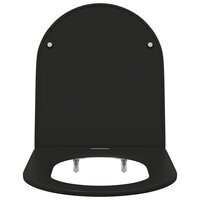 Toiletbril soft-close met quick-release Duroplast zwart 5