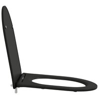 Toiletbril soft-close met quick-release Duroplast zwart 6