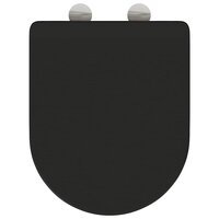 Toiletbril soft-close met quick-release Duroplast zwart 7