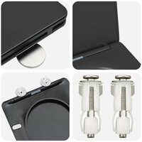 Toiletbril soft-close met quick-release Duroplast zwart 8