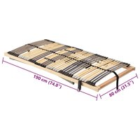 Elektrische Lattenbodem &ndash; 39 Latten, 7 Zones, 80 x 190 cm 7