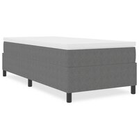 Boxspringbed Lichtgrijs 100x200 cm Katoen Corduroy 3