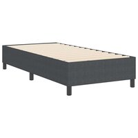 Boxspring Bed Donkergrijs 100x200 cm Corduroy Stof 7