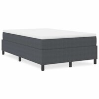 Boxspringbed Donkergrijs Klein Tweepersoons Corduroy Stof 3