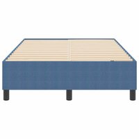 Boxspringbed Blauw Klein Tweepersoons Corduroy Stof 5