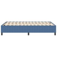 Boxspringbed Blauw Klein Tweepersoons Corduroy Stof 6