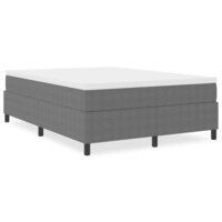 Boxspring Bed Lichtgrijs 140x200 cm Corduroy Stof 3