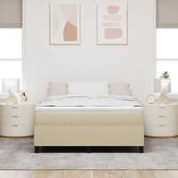 Boxspring Bed Lichtgroen Grijs 140x200 cm Corduroy Stof 4