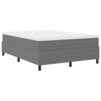 Boxspring Bed Lichtgrijs 140x200 cm Corduroy Stof 2