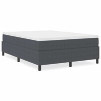 Boxspringbed Donkergrijs 140x200 cm Corduroy Stof 3