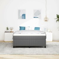 Boxspringbed Lichtgrijs 160x200 cm Corduroy Stof 4