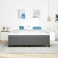 Boxspring Lichtgrijs Super King Corduroy Stof 4