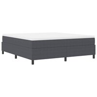 Boxspring Bed Donkergrijs Super King Corduroystof 2