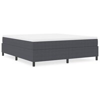 Boxspring Bed Donkergrijs Super King Corduroystof 3