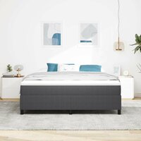 Boxspring Bed Donkergrijs Super King Corduroystof 4