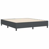 Boxspring Bed Donkergrijs Super King Corduroystof 7